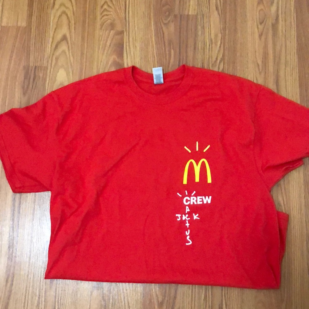 Travis Scott cactus jack McDonald’s t shirt